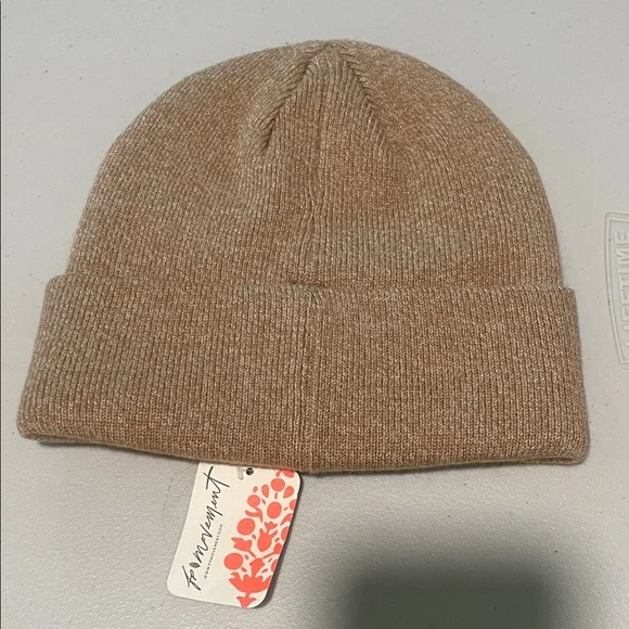 Free People Brown Beanie with Patches - Picture 4 of 4